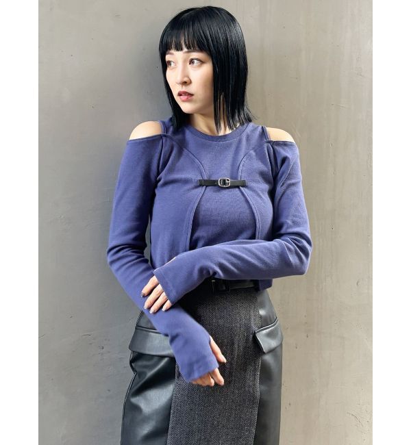 MURUA「ボレロレイヤードテレコトップス」|Tシャツ・カットソー|