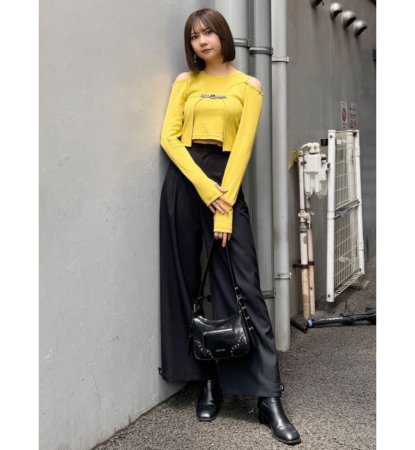 MURUA「ボレロレイヤードテレコトップス」|Tシャツ・カットソー|