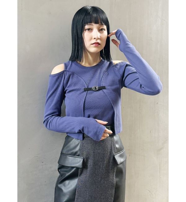 MURUA「ボレロレイヤードテレコトップス」|Tシャツ・カットソー|