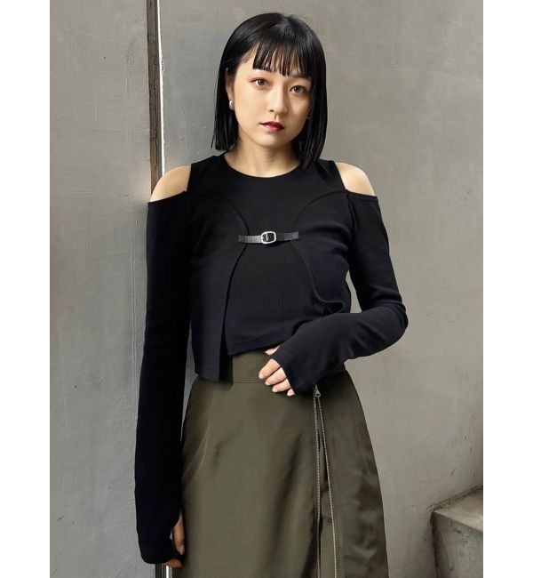 MURUA「ボレロレイヤードテレコトップス」|Tシャツ・カットソー|