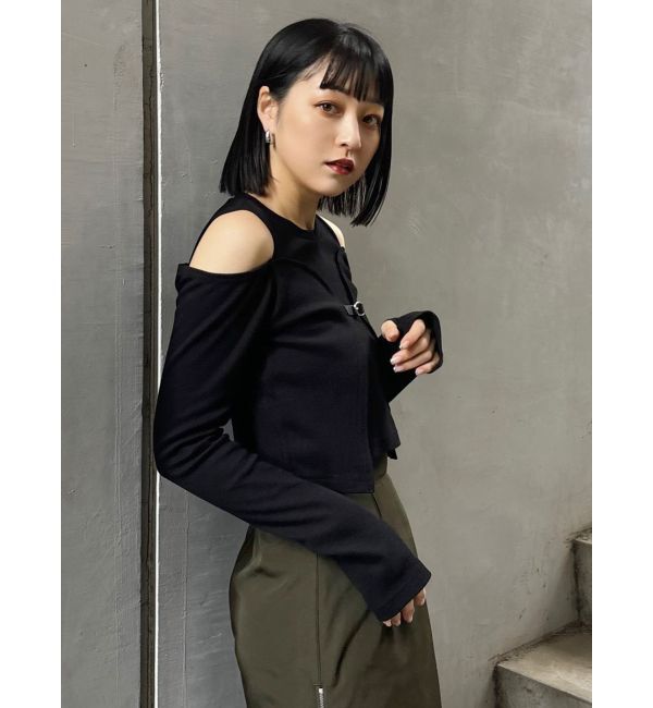 MURUA「ボレロレイヤードテレコトップス」|Tシャツ・カットソー|