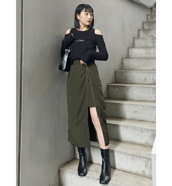 MURUA「ボレロレイヤードテレコトップス」|Tシャツ・カットソー|