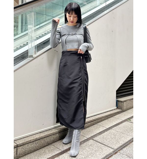 MURUA「ボレロレイヤードテレコトップス」|Tシャツ・カットソー|