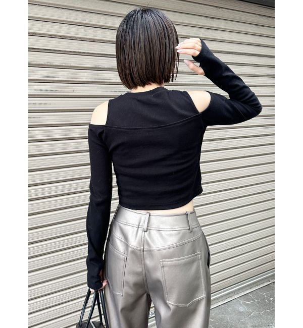 MURUA「ボレロレイヤードテレコトップス」|Tシャツ・カットソー|