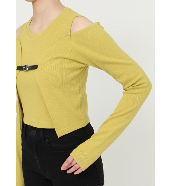 MURUA「ボレロレイヤードテレコトップス」|Tシャツ・カットソー|