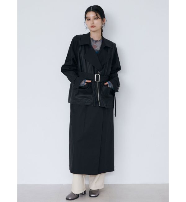 MURUA「ジレレイヤードトレンチコート【マルチウェイ】」|トレンチコート|
