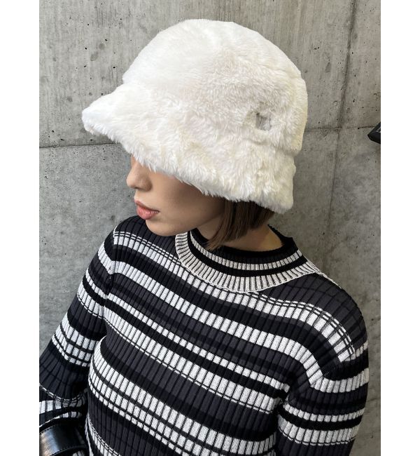 MURUA「フェイクファーバケットハット」|ハット|ホワイト