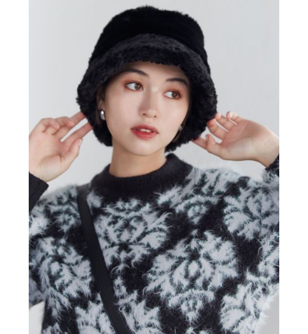 MURUA「フェイクファーバケットハット」|ハット|