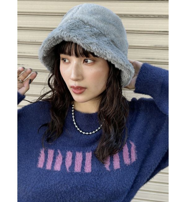 MURUA「フェイクファーバケットハット」|ハット|