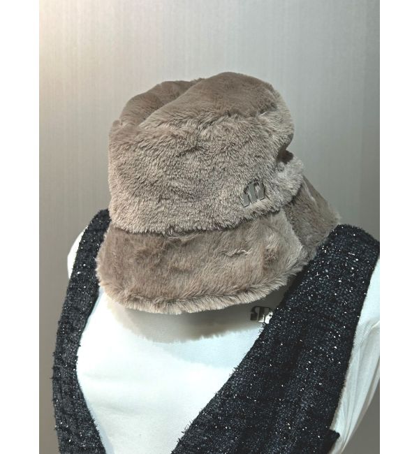 MURUA「フェイクファーバケットハット」|ハット|モカ