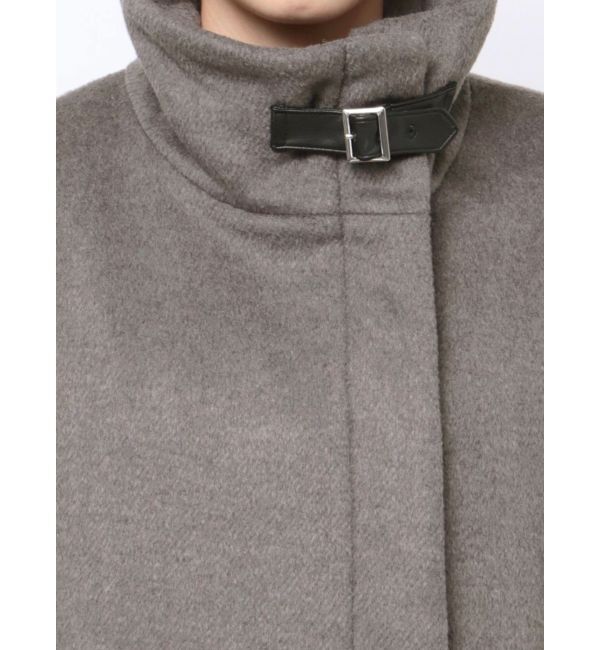 MURUA「スタンドカラージップウール混コート」|その他|