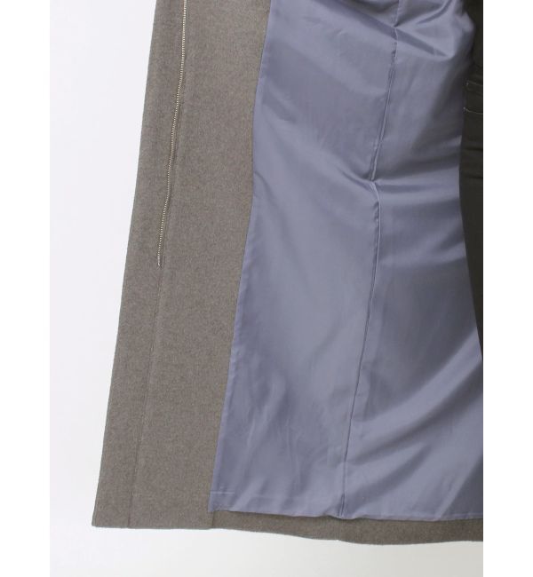 MURUA「スタンドカラージップウール混コート」|その他|