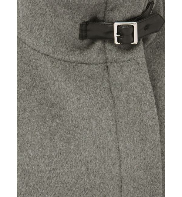 MURUA「スタンドカラージップウール混コート」|その他|