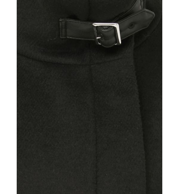 MURUA「スタンドカラージップウール混コート」|その他|