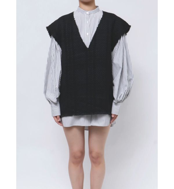 MURUA「オリジナルツイードシャツワンピース【2way】」|ワンピース|