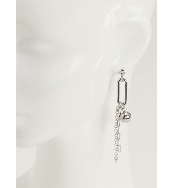 MURUA「チェーンMIXアシメピアス」|ピアス|