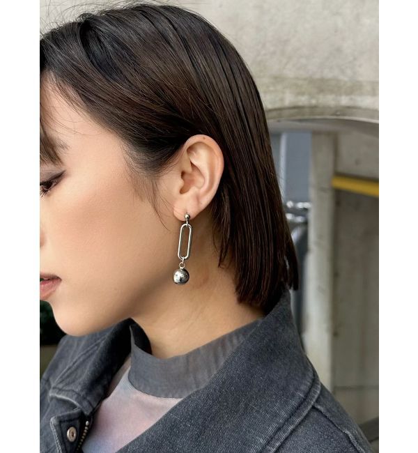 MURUA「チェーンMIXアシメピアス」|ピアス|