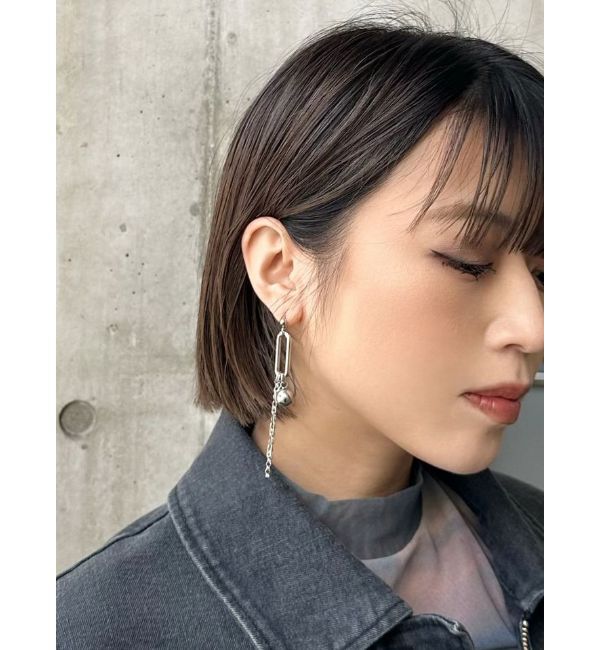 MURUA「チェーンMIXアシメピアス」|ピアス|