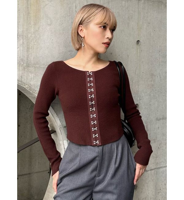 MURUA「チェーンMIXアシメピアス」|ピアス|