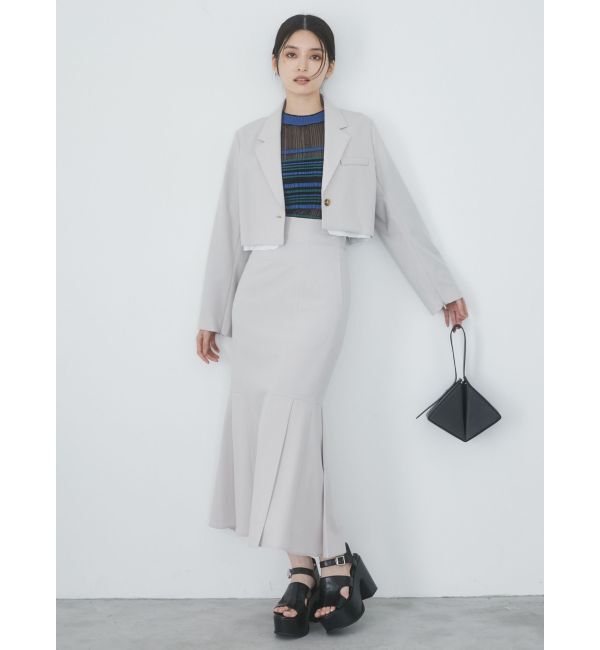 MURUA「ヘムアタッチメントショートジャケット【セットアップ着用可】」|テーラードジャケット|