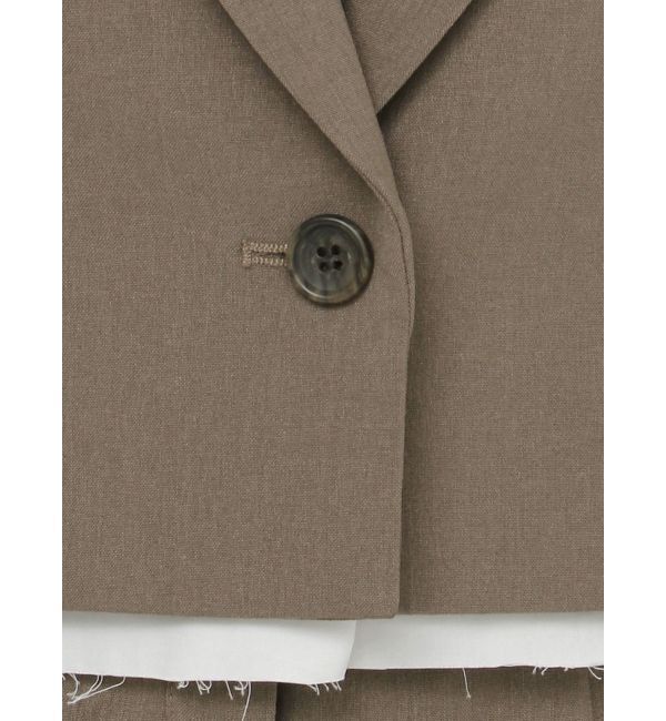 MURUA「ヘムアタッチメントショートジャケット【セットアップ着用可】」|テーラードジャケット|