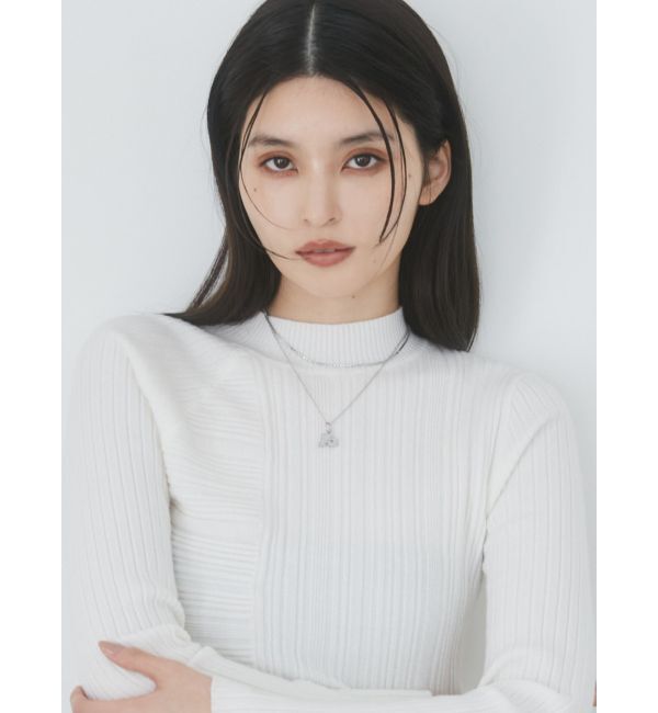 MURUA「オリジナルモチーフビジューネックレス」|ネックレス|シルバー