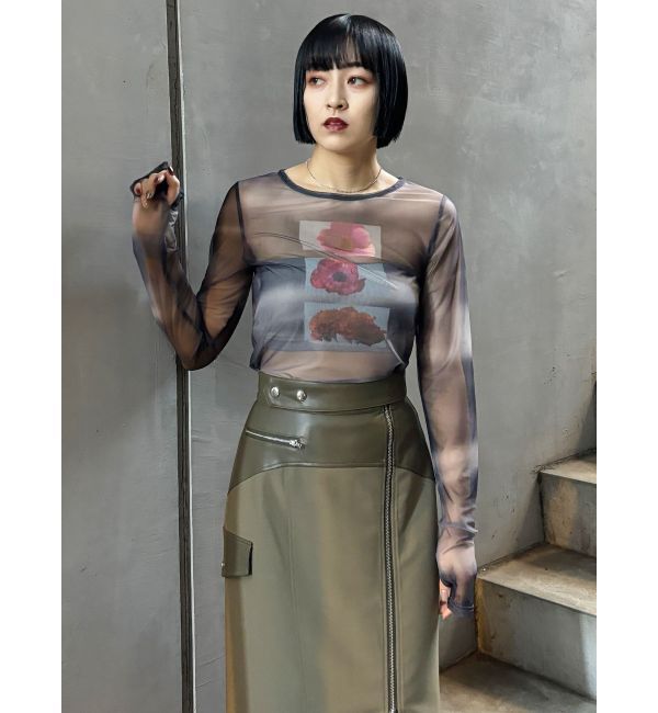 MURUA「フラワーチュールトップス」|Tシャツ・カットソー|