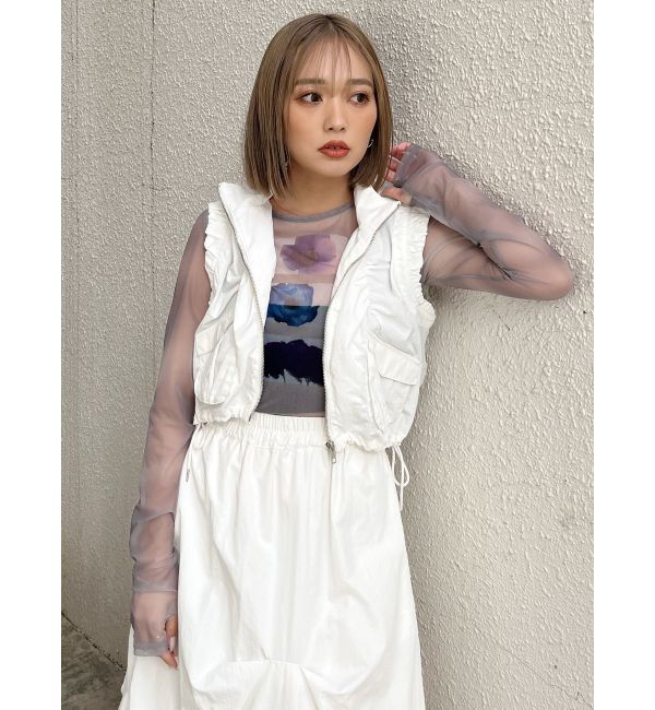 MURUA「フラワーチュールトップス」|Tシャツ・カットソー|