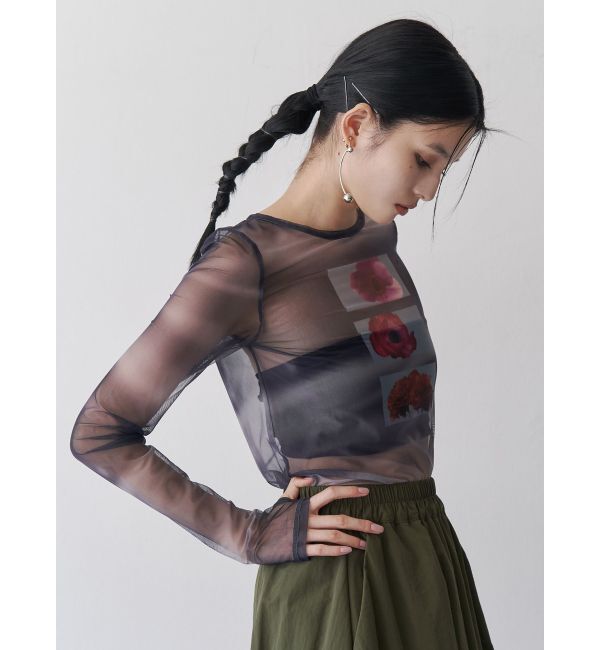 MURUA「フラワーチュールトップス」|Tシャツ・カットソー|