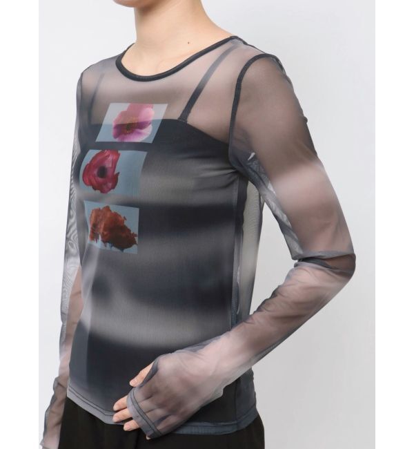 MURUA「フラワーチュールトップス」|Tシャツ・カットソー|