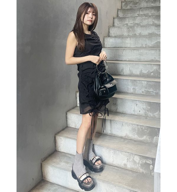 MURUA「シャーリングミニワンピース」|ワンピース|