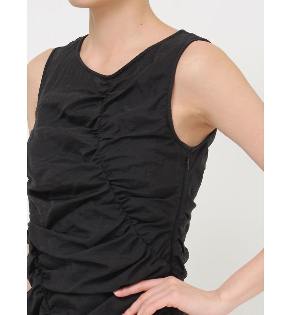 MURUA「シャーリングミニワンピース」|ワンピース|