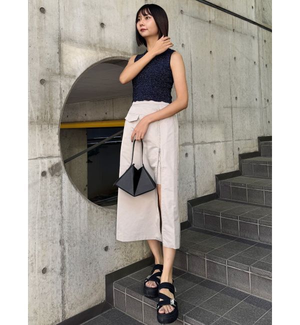MURUA「ダブルウエストZIPスカート」|スカート|