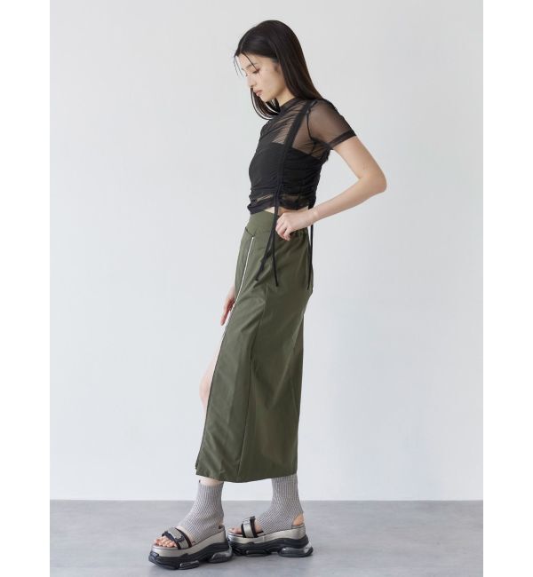 MURUA「ダブルウエストZIPスカート」|スカート|