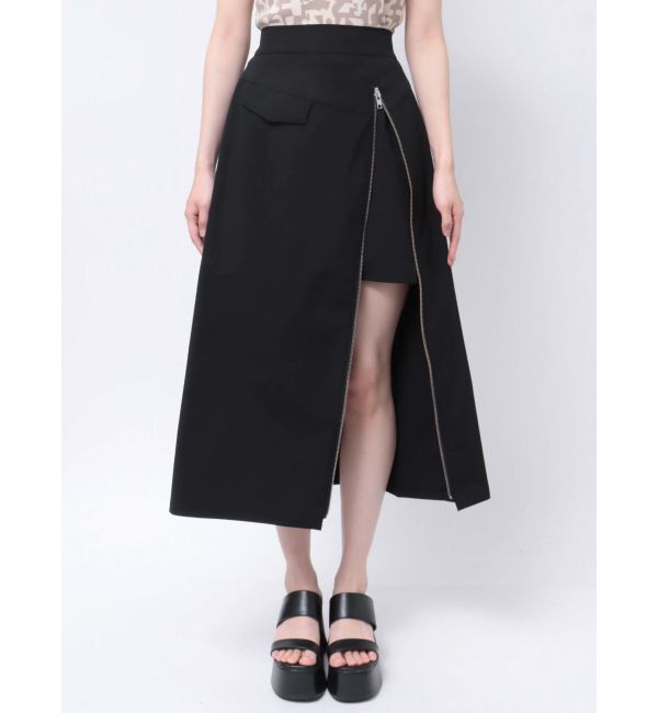 MURUA「ダブルウエストZIPスカート」|スカート|