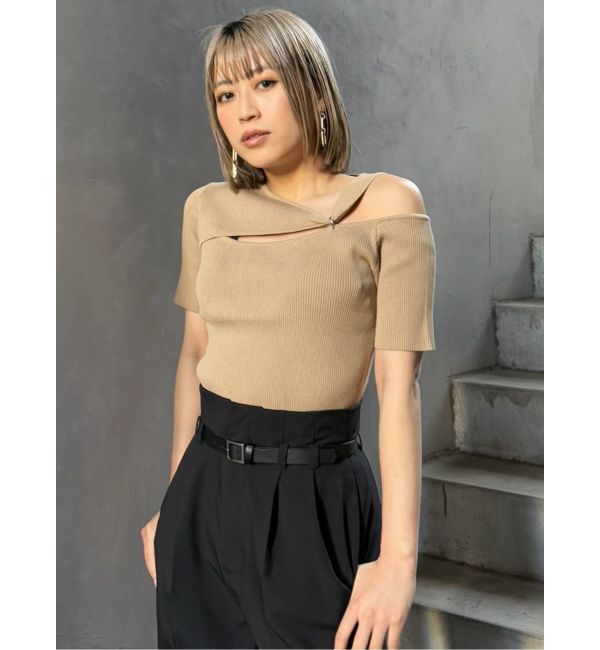 MURUA「リングスルーアシメニット」|ニット・セーター|