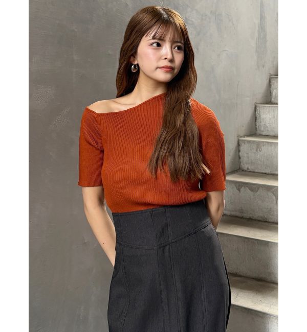 MURUA「ワンショルハーフニット」|ニット・セーター|