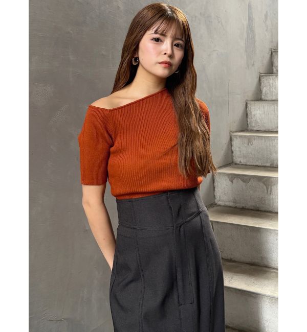 MURUA「ワンショルハーフニット」|ニット・セーター|