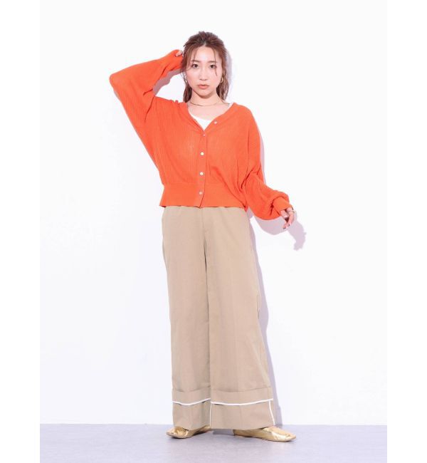 Ungrid「シアーボリュームニットカーデ」|カーディガン|