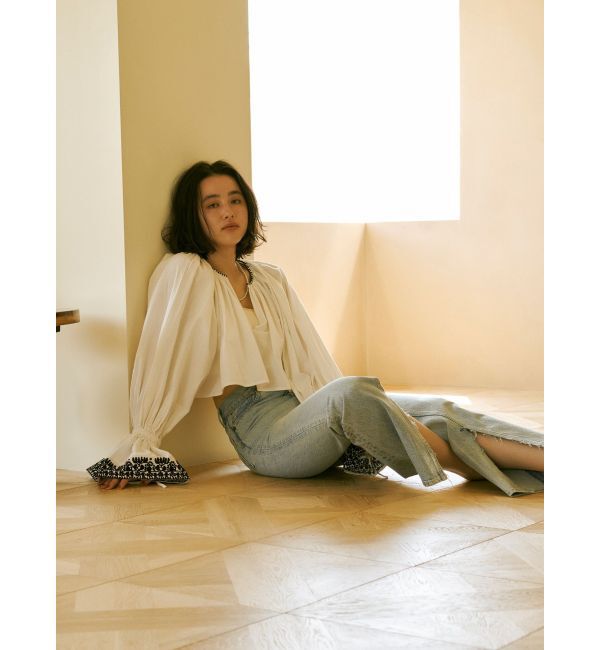 Ungrid「ショートエンブロイダリーブラウス」|シャツ・ブラウス|