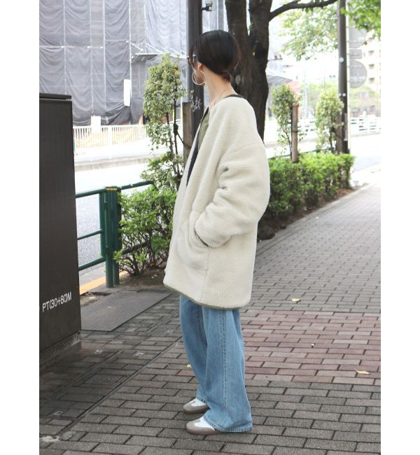 Ungrid「【WEB限定】リバーシブルボアブルゾン」|ブルゾン・スタジャン|