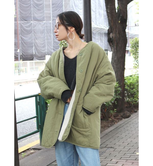 Ungrid「【WEB限定】リバーシブルボアブルゾン」|ブルゾン・スタジャン|