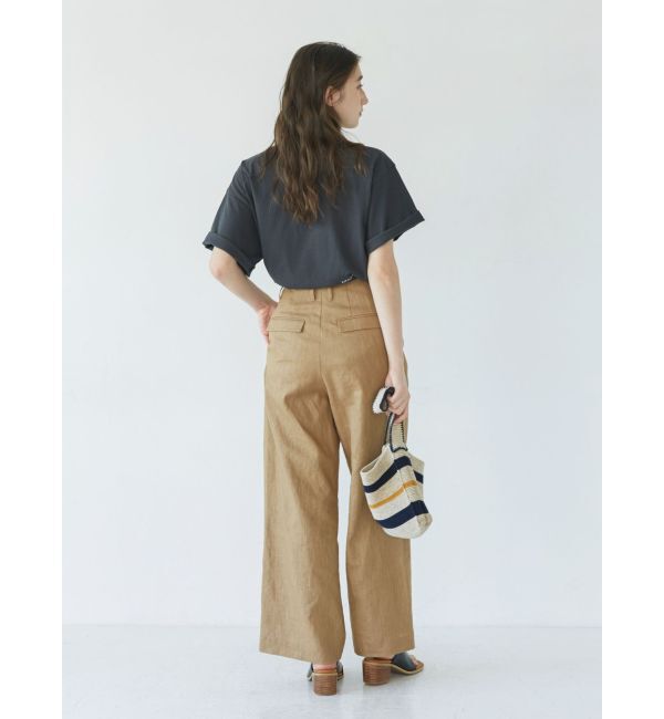 Ungrid「リネン混ルーズタックパンツ」|その他|