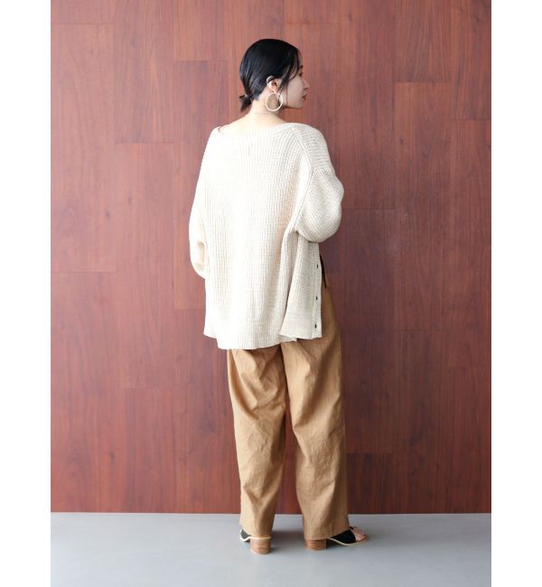 Ungrid「リネン混ルーズタックパンツ」|その他|