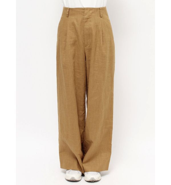 Ungrid「リネン混ルーズタックパンツ」|その他|