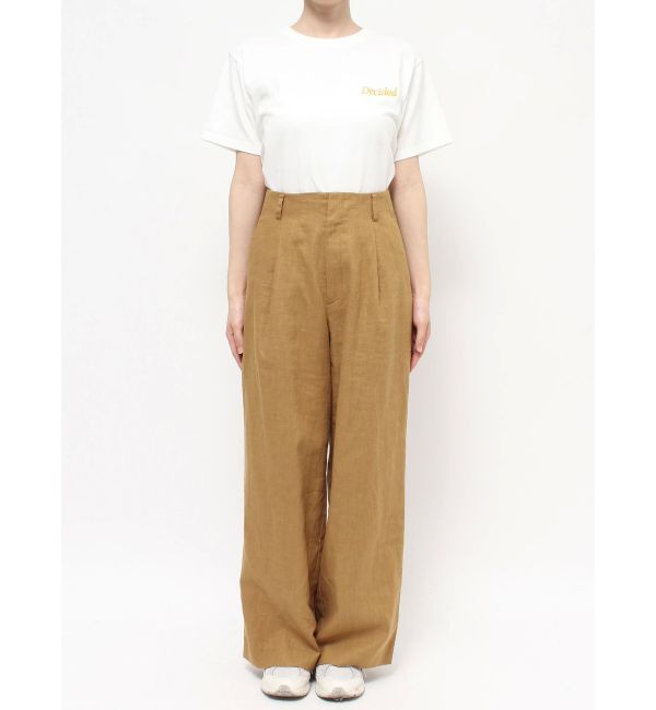 Ungrid「リネン混ルーズタックパンツ」|その他|