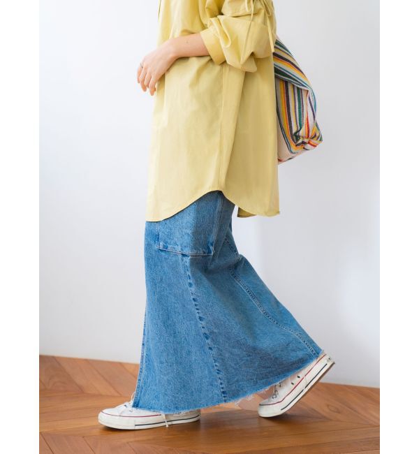 Ungrid「ワークデザインスリットデニムスカート」|スカート|