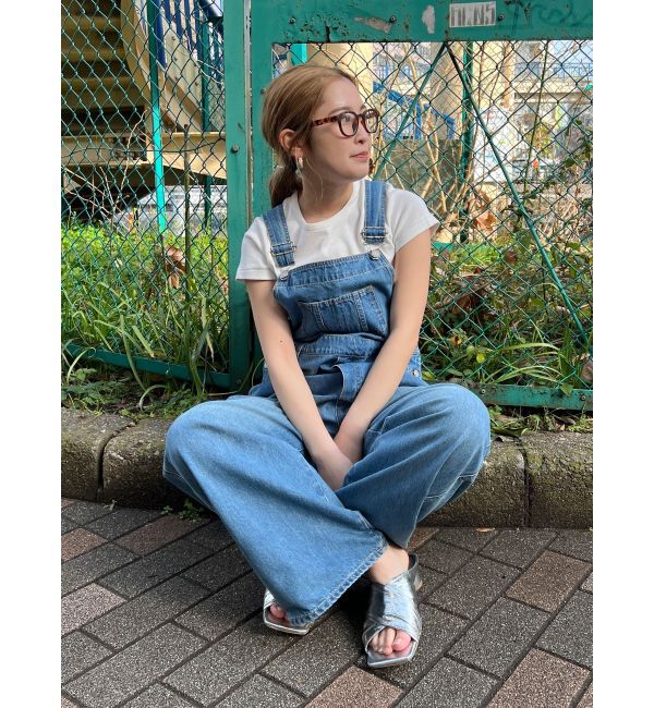 Ungrid「ルーズデニムサロペット」|ワンピース|