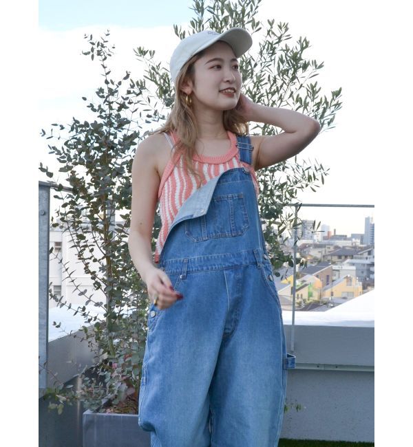 Ungrid「ルーズデニムサロペット」|ワンピース|