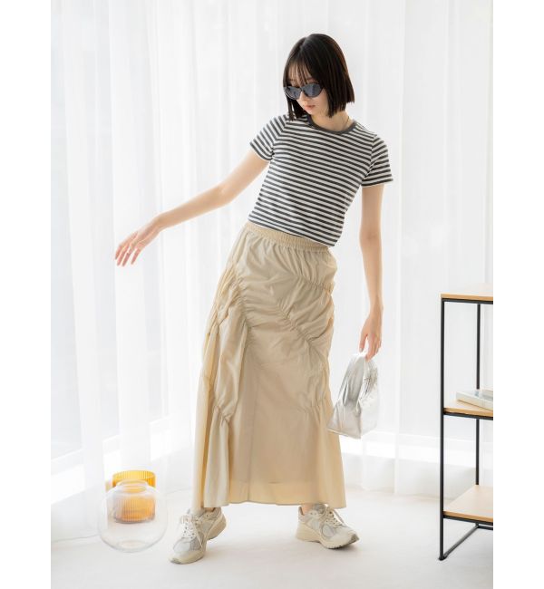 Ungrid「ランダムギャザースカート」|スカート|